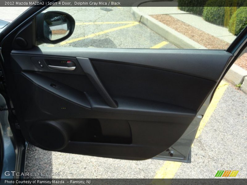 Dolphin Gray Mica / Black 2012 Mazda MAZDA3 i Sport 4 Door