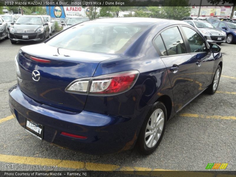 Indigo Lights Mica / Dune Beige 2012 Mazda MAZDA3 i Sport 4 Door