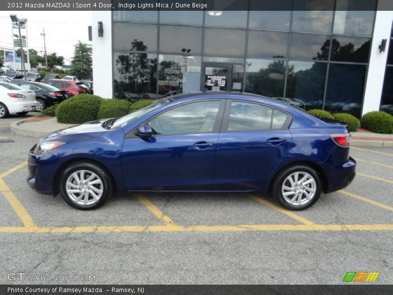 Indigo Lights Mica / Dune Beige 2012 Mazda MAZDA3 i Sport 4 Door