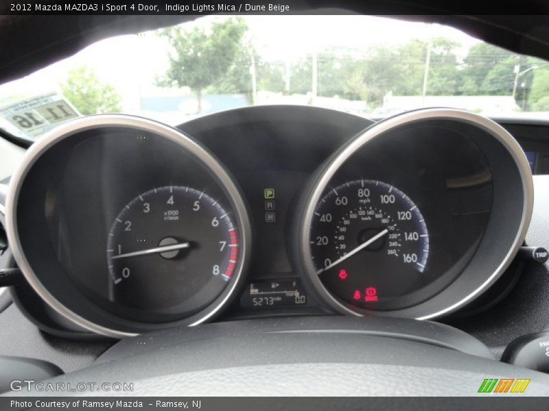 Indigo Lights Mica / Dune Beige 2012 Mazda MAZDA3 i Sport 4 Door