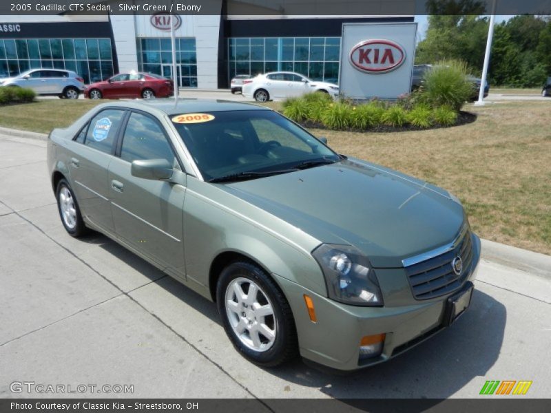 Silver Green / Ebony 2005 Cadillac CTS Sedan