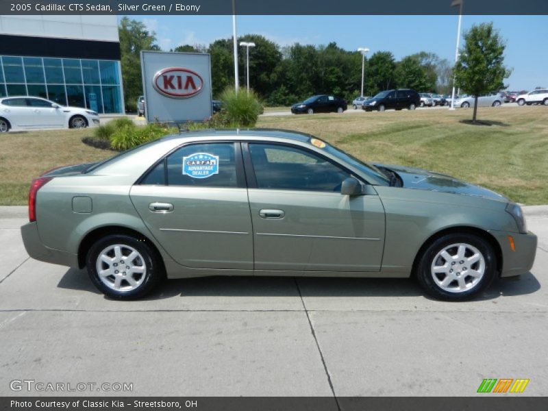 Silver Green / Ebony 2005 Cadillac CTS Sedan
