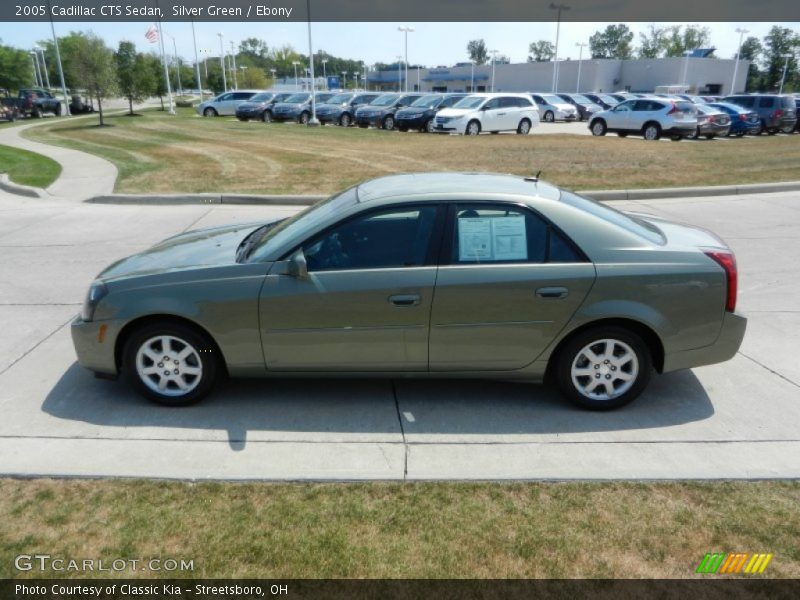 Silver Green / Ebony 2005 Cadillac CTS Sedan
