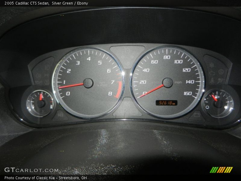 Silver Green / Ebony 2005 Cadillac CTS Sedan