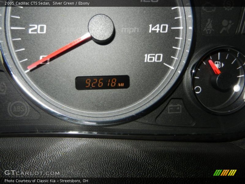 Silver Green / Ebony 2005 Cadillac CTS Sedan