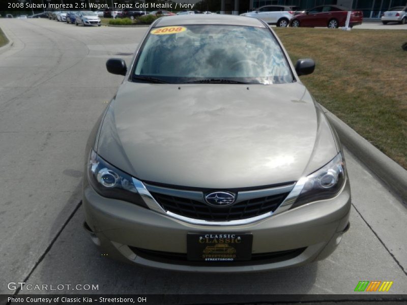 Topaz Gold Metallic / Ivory 2008 Subaru Impreza 2.5i Wagon