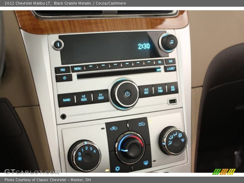 Black Granite Metallic / Cocoa/Cashmere 2012 Chevrolet Malibu LT