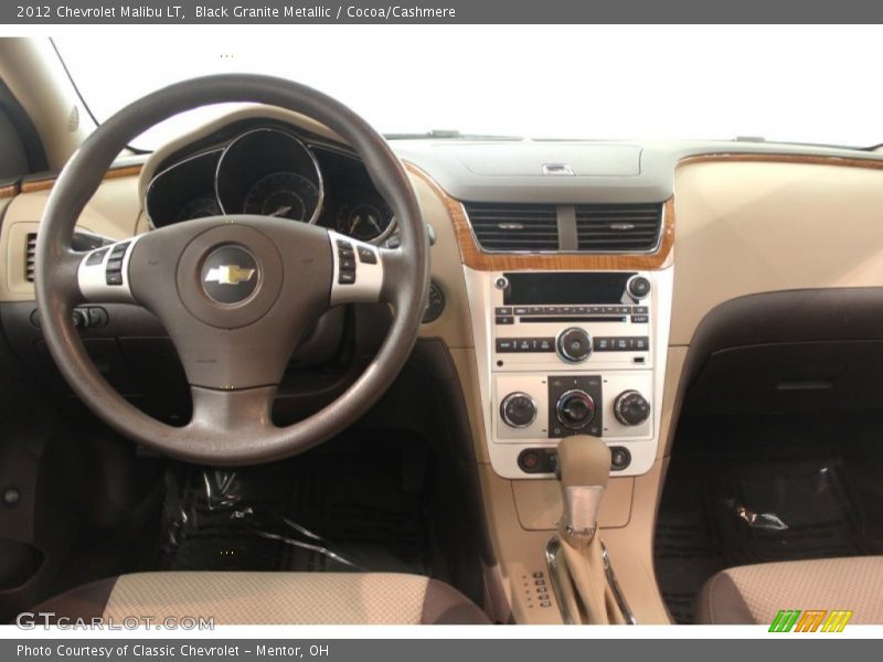 Black Granite Metallic / Cocoa/Cashmere 2012 Chevrolet Malibu LT
