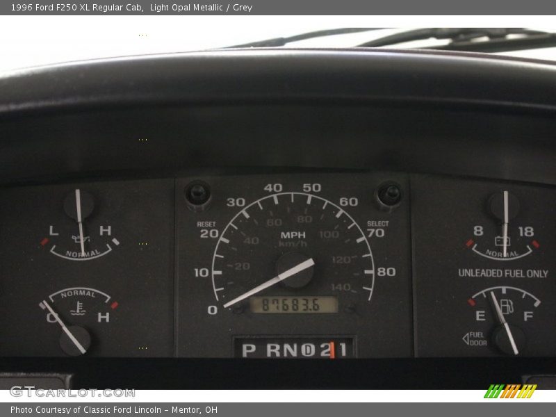  1996 F250 XL Regular Cab XL Regular Cab Gauges