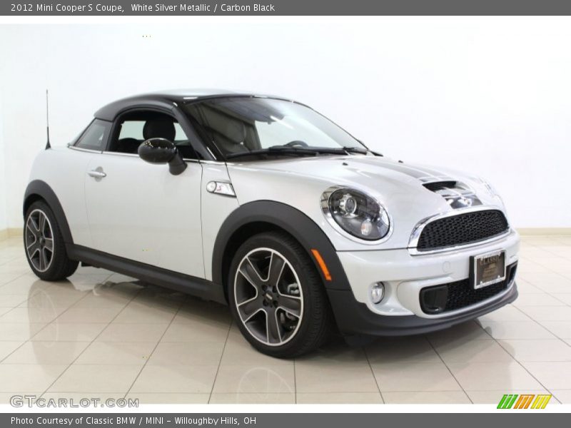 White Silver Metallic / Carbon Black 2012 Mini Cooper S Coupe