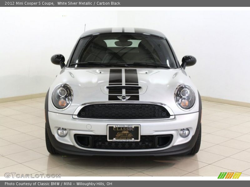 White Silver Metallic / Carbon Black 2012 Mini Cooper S Coupe