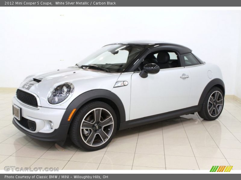 White Silver Metallic / Carbon Black 2012 Mini Cooper S Coupe