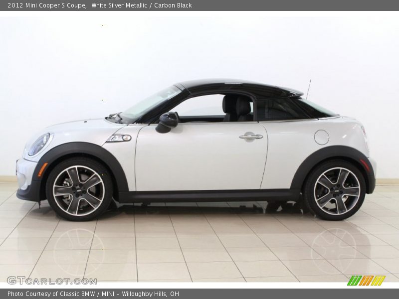 White Silver Metallic / Carbon Black 2012 Mini Cooper S Coupe