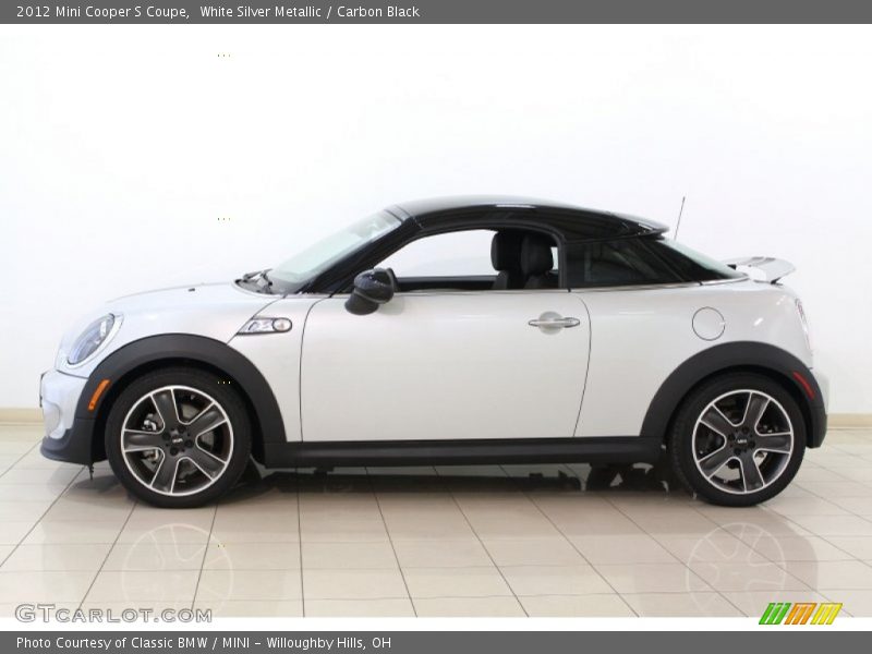 White Silver Metallic / Carbon Black 2012 Mini Cooper S Coupe