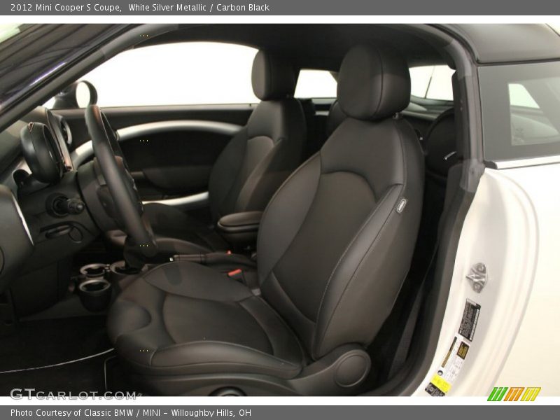 White Silver Metallic / Carbon Black 2012 Mini Cooper S Coupe