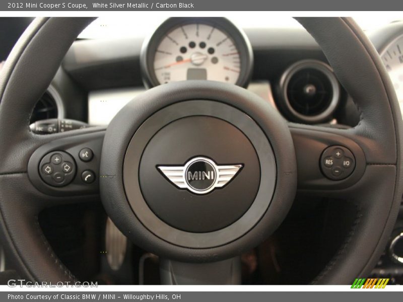 White Silver Metallic / Carbon Black 2012 Mini Cooper S Coupe
