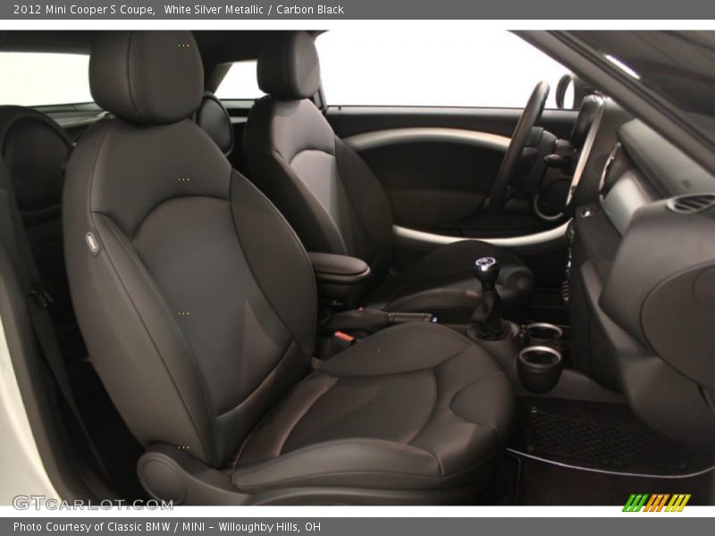 White Silver Metallic / Carbon Black 2012 Mini Cooper S Coupe