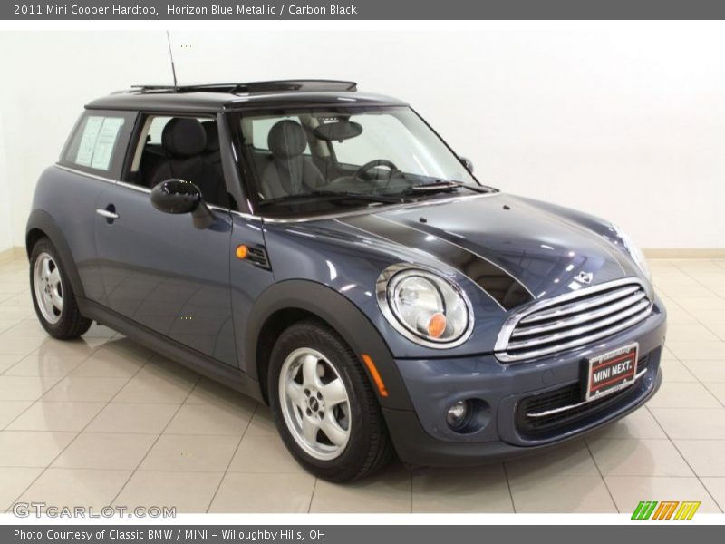 Horizon Blue Metallic / Carbon Black 2011 Mini Cooper Hardtop