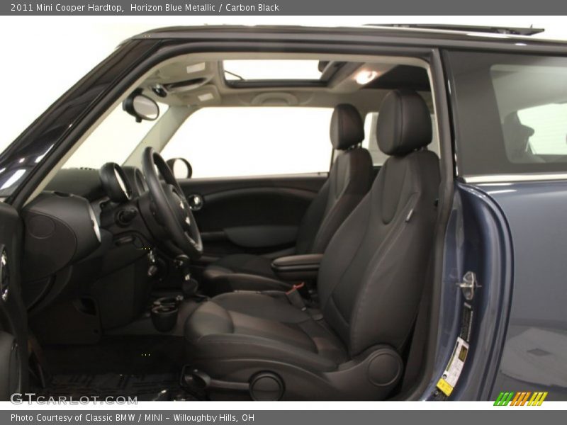 Horizon Blue Metallic / Carbon Black 2011 Mini Cooper Hardtop