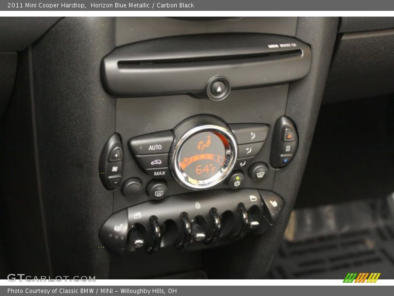 Horizon Blue Metallic / Carbon Black 2011 Mini Cooper Hardtop