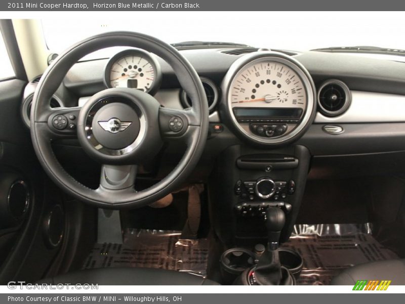 Horizon Blue Metallic / Carbon Black 2011 Mini Cooper Hardtop