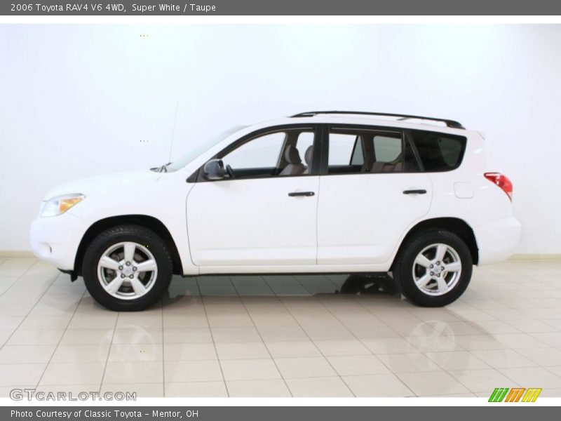 Super White / Taupe 2006 Toyota RAV4 V6 4WD