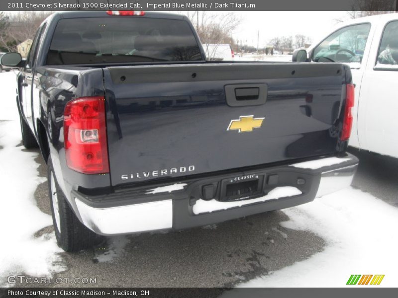 Imperial Blue Metallic / Dark Titanium 2011 Chevrolet Silverado 1500 Extended Cab