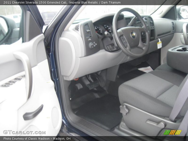 Imperial Blue Metallic / Dark Titanium 2011 Chevrolet Silverado 1500 Extended Cab