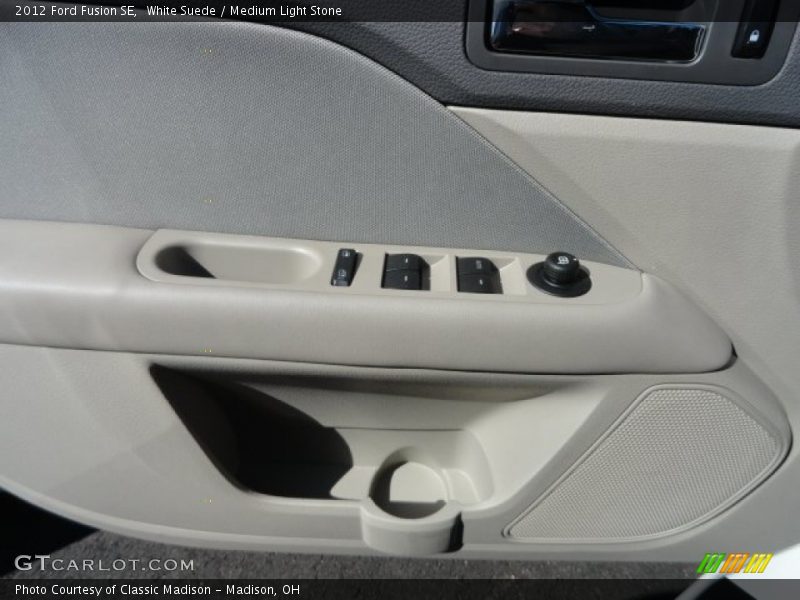 White Suede / Medium Light Stone 2012 Ford Fusion SE