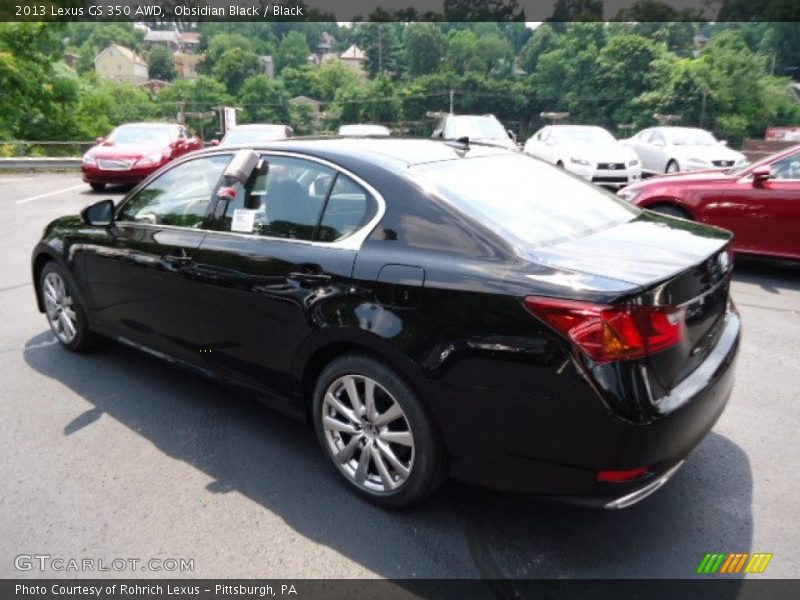 Obsidian Black / Black 2013 Lexus GS 350 AWD