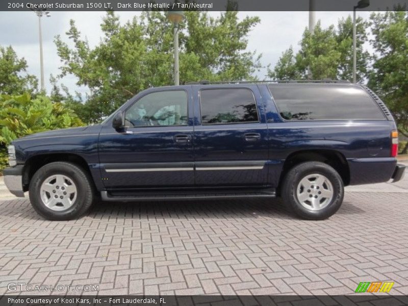 Dark Blue Metallic / Tan/Neutral 2004 Chevrolet Suburban 1500 LT