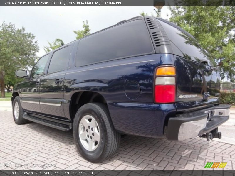 Dark Blue Metallic / Tan/Neutral 2004 Chevrolet Suburban 1500 LT