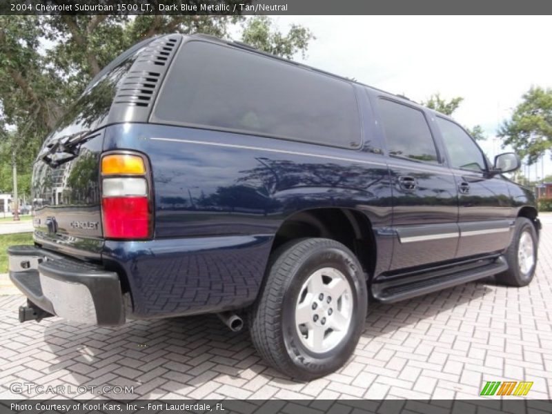 Dark Blue Metallic / Tan/Neutral 2004 Chevrolet Suburban 1500 LT