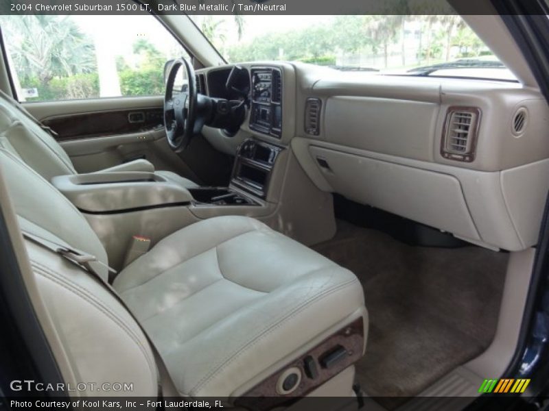 Dark Blue Metallic / Tan/Neutral 2004 Chevrolet Suburban 1500 LT