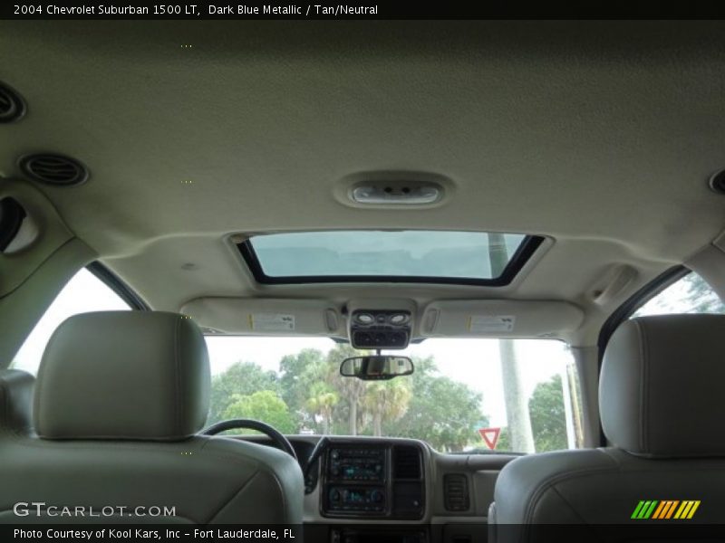 Dark Blue Metallic / Tan/Neutral 2004 Chevrolet Suburban 1500 LT