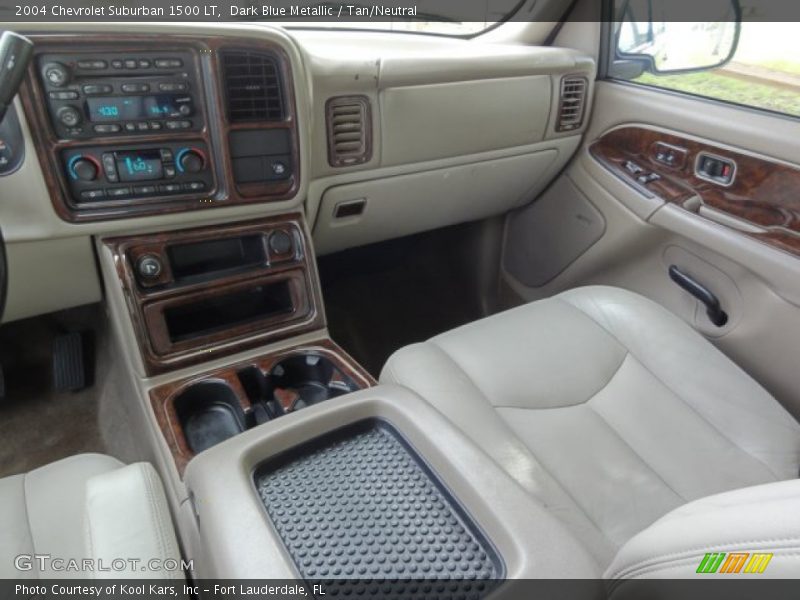Dark Blue Metallic / Tan/Neutral 2004 Chevrolet Suburban 1500 LT