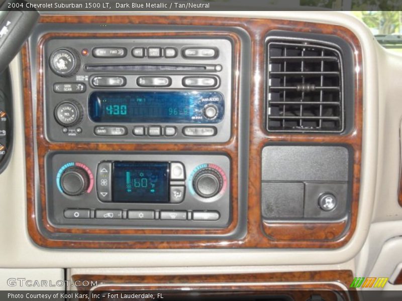 Dark Blue Metallic / Tan/Neutral 2004 Chevrolet Suburban 1500 LT