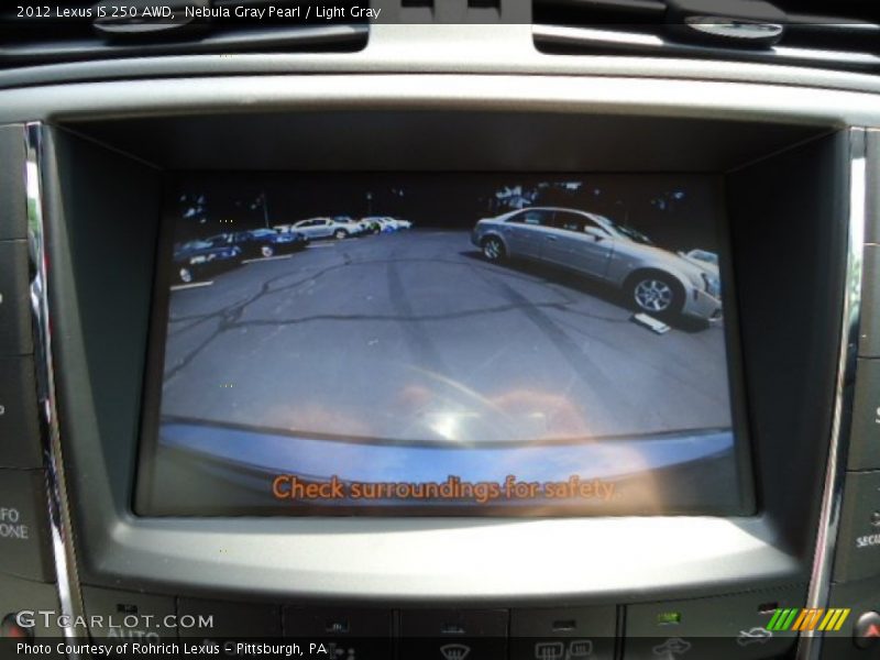 Nebula Gray Pearl / Light Gray 2012 Lexus IS 250 AWD