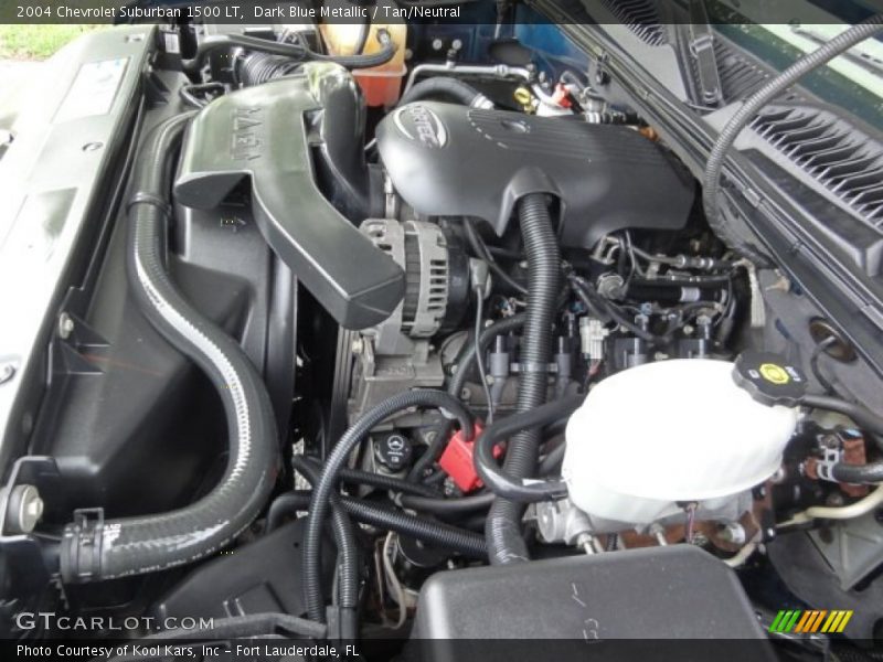 Dark Blue Metallic / Tan/Neutral 2004 Chevrolet Suburban 1500 LT