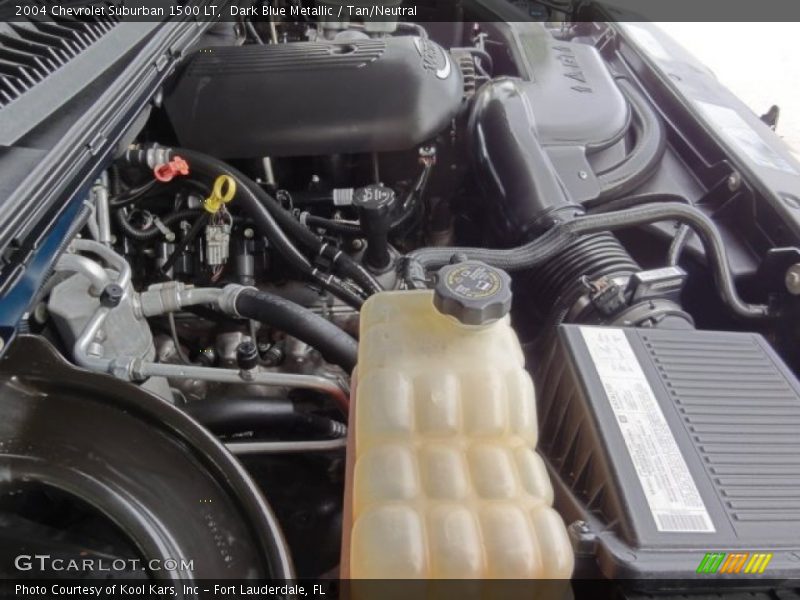 Dark Blue Metallic / Tan/Neutral 2004 Chevrolet Suburban 1500 LT