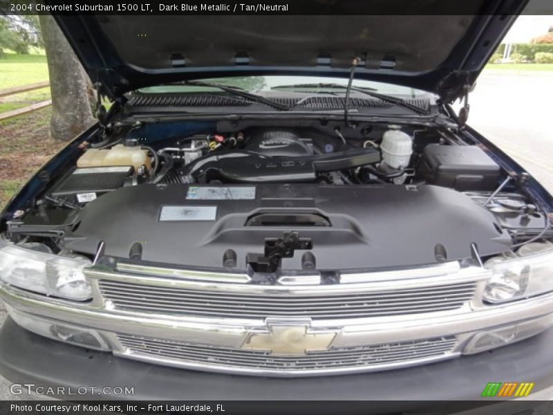 Dark Blue Metallic / Tan/Neutral 2004 Chevrolet Suburban 1500 LT