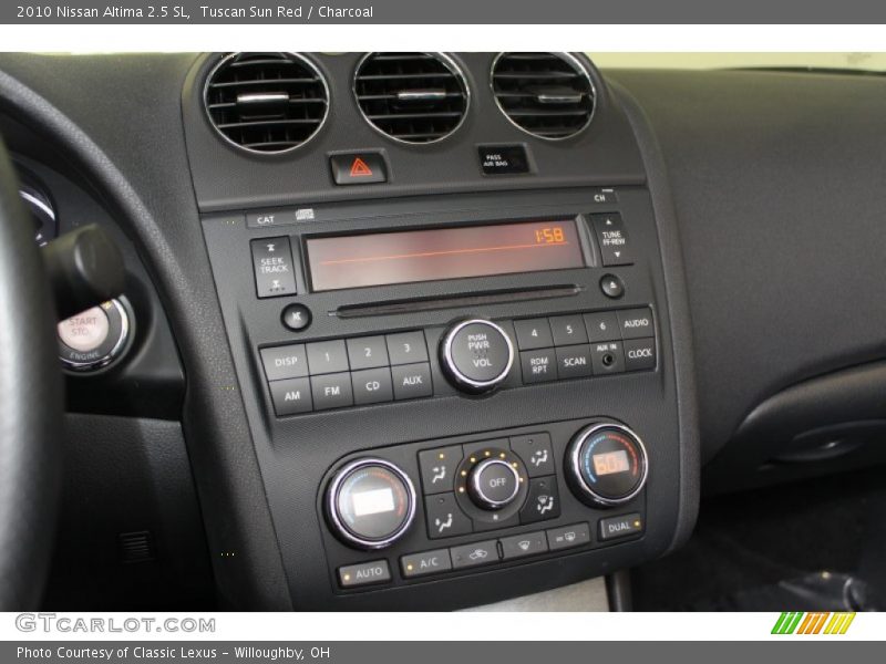 Controls of 2010 Altima 2.5 SL