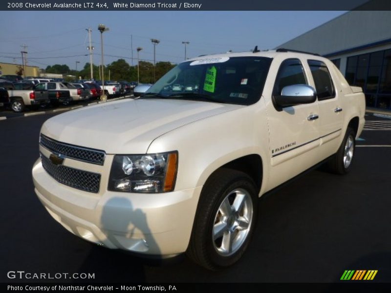 White Diamond Tricoat / Ebony 2008 Chevrolet Avalanche LTZ 4x4