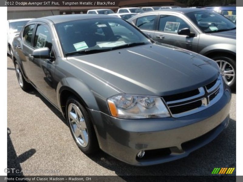 Tungsten Metallic / Black/Red 2012 Dodge Avenger SXT Plus