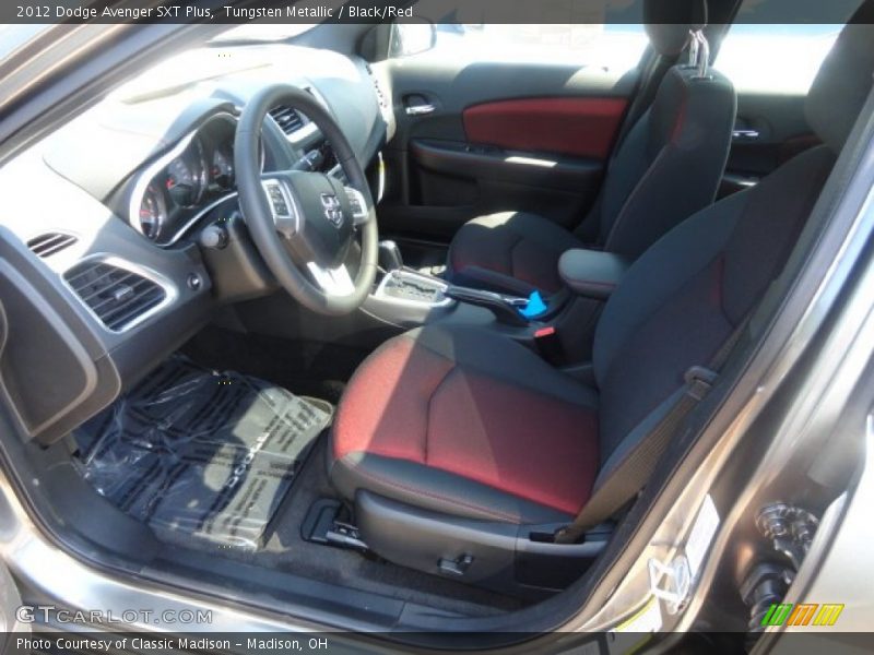 Tungsten Metallic / Black/Red 2012 Dodge Avenger SXT Plus