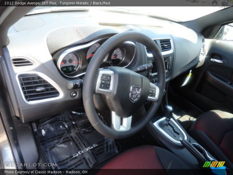 Tungsten Metallic / Black/Red 2012 Dodge Avenger SXT Plus
