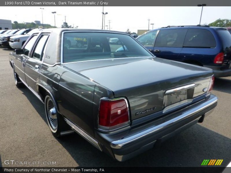 Dark Titanium Metallic / Grey 1990 Ford LTD Crown Victoria