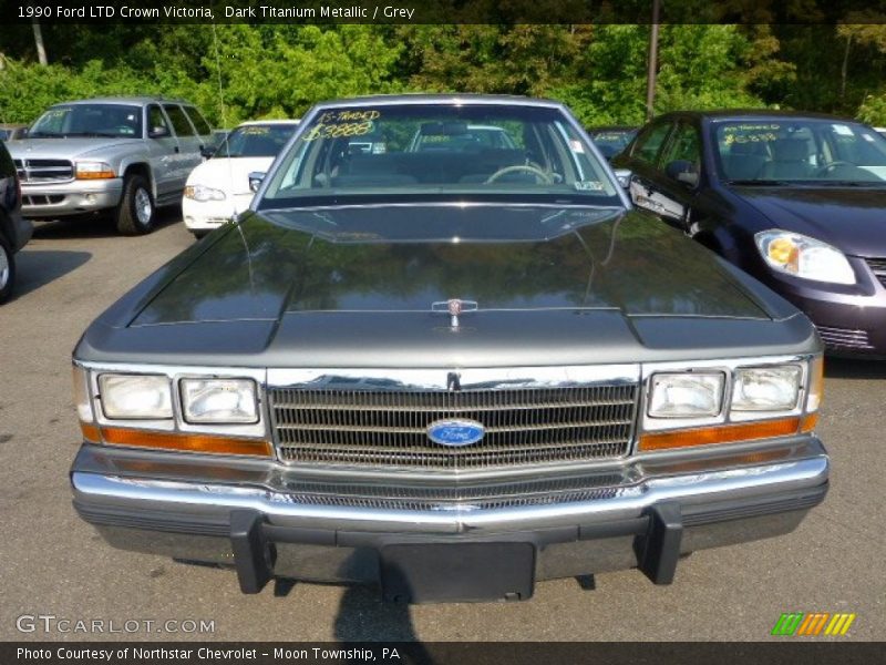 Dark Titanium Metallic / Grey 1990 Ford LTD Crown Victoria
