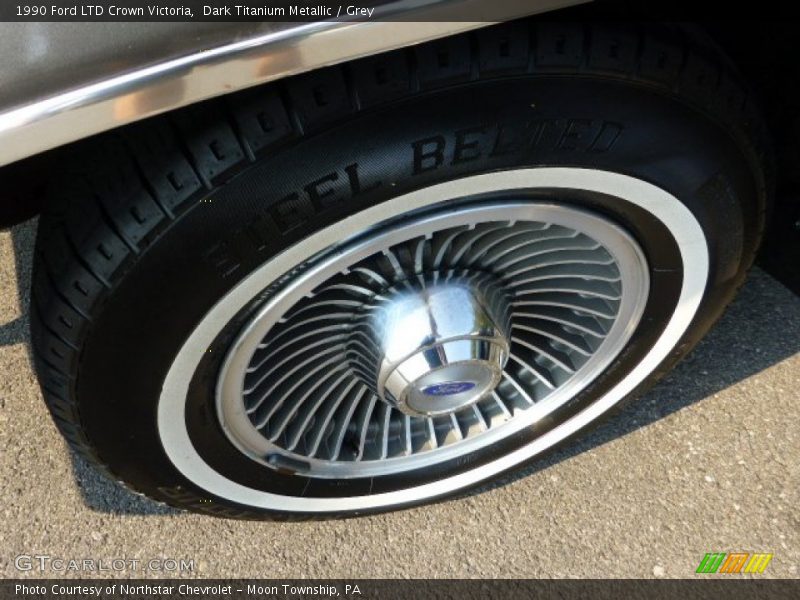 Dark Titanium Metallic / Grey 1990 Ford LTD Crown Victoria