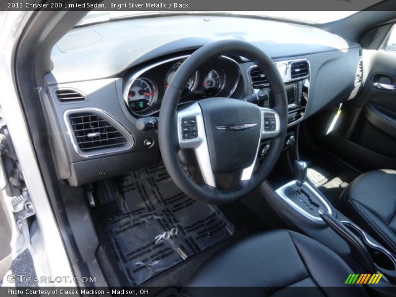Bright Silver Metallic / Black 2012 Chrysler 200 Limited Sedan
